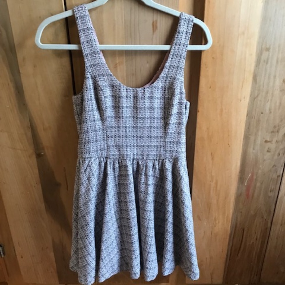 The Letter, Pink, Black and White Plaid dress